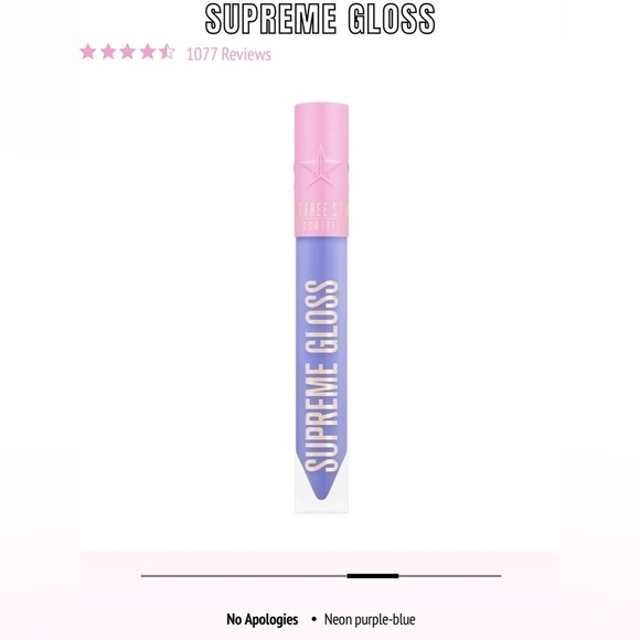 Brand New Jeffree Star Supreme Gloss Full Pigment Lip Gloss in No Apologies - Picture 5 of 6